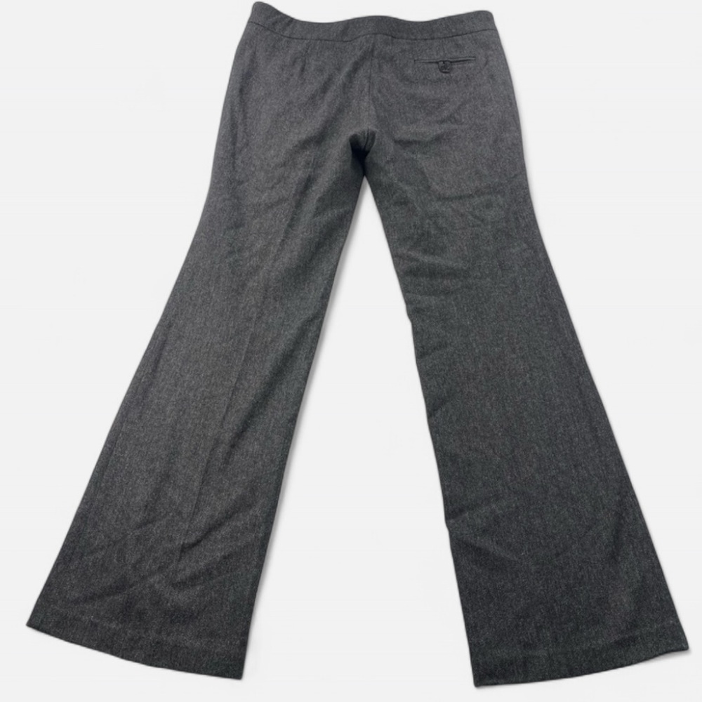 Philippe Adec Paris Women’s Flared Dress Pants Charcoal Gray Wool Blend Size 10 - Picture 2 of 7
